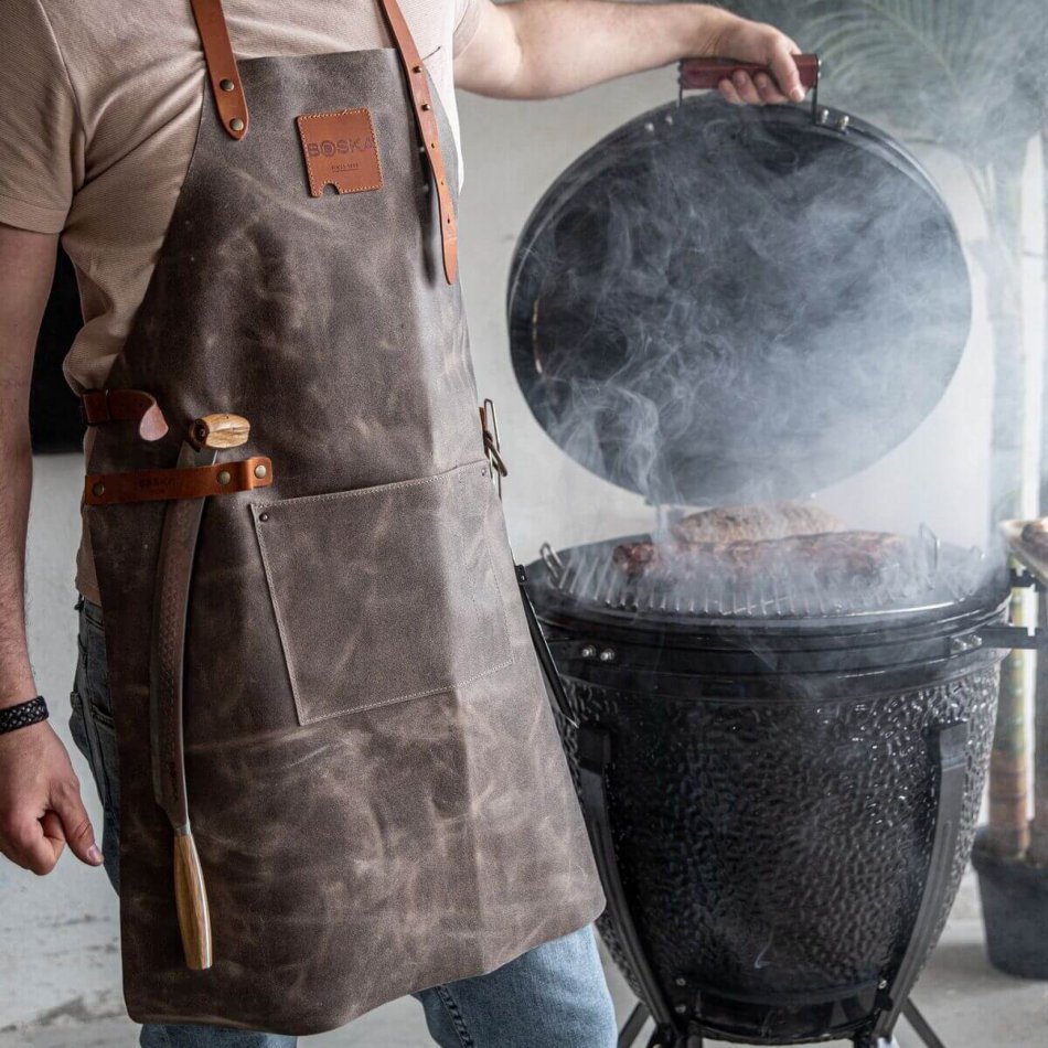 Mr. Smith Culinary Apron Grey Pocket