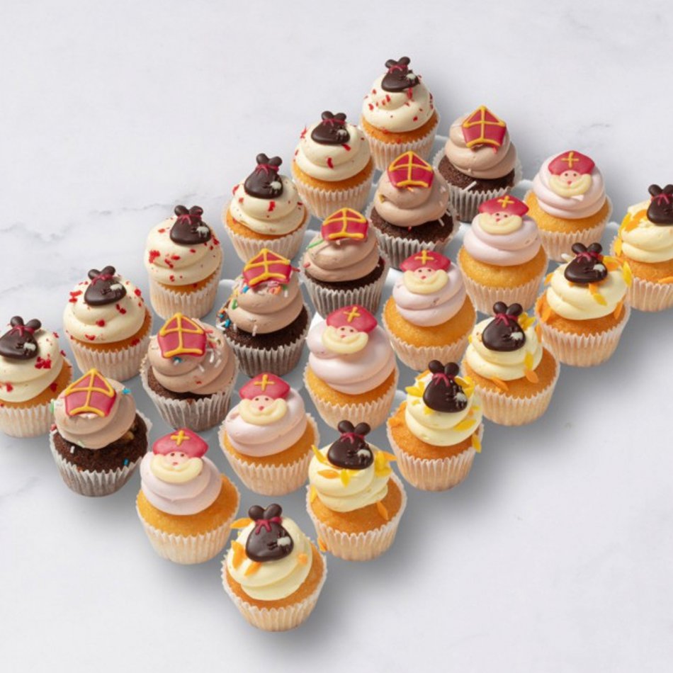 Sinterklaas Mini Cupcakes 24 stuks